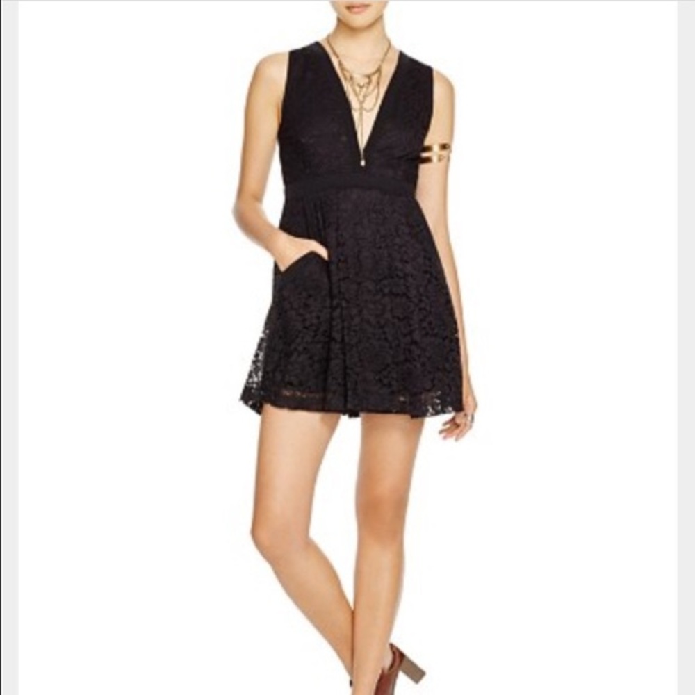 Free People black lace dress